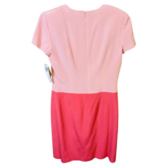 Maggy London Silk Color Block Sheath Dress - Size 12 - NWT - Picture 6 of 8